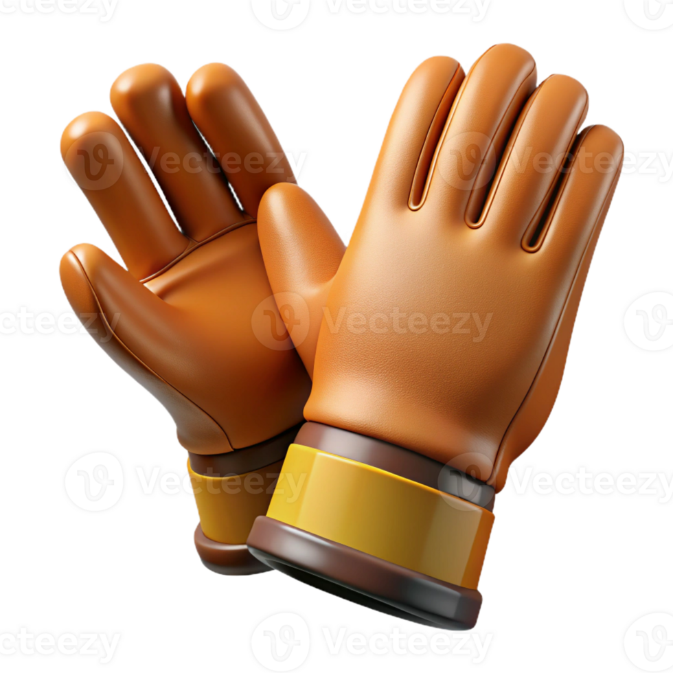 wonderful artistic Work gloves, leather, professional png
