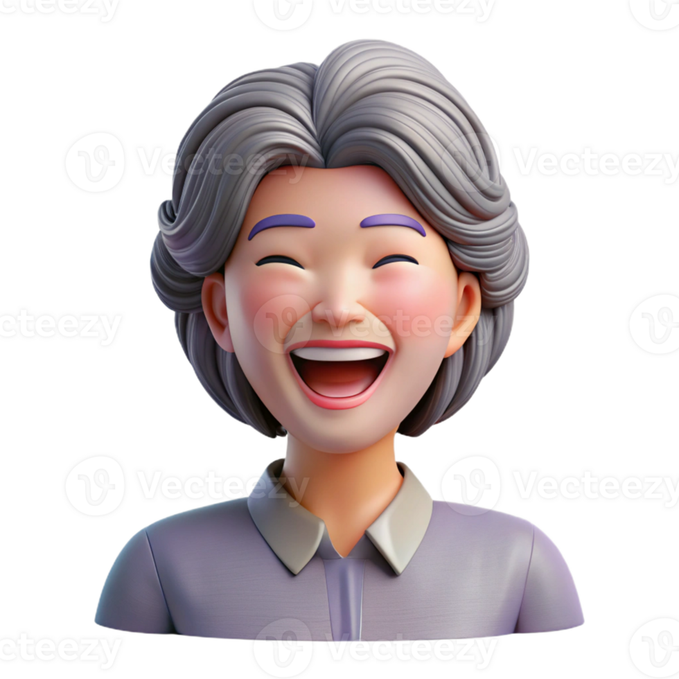 extraordinary vintage Portrait of a laughing woman premium png