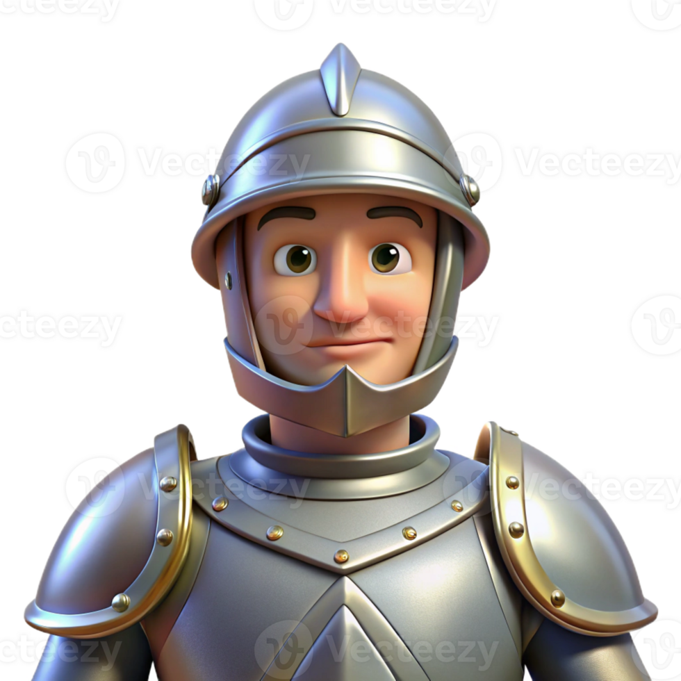 dramatic vintage Knight in shining armor detailed png