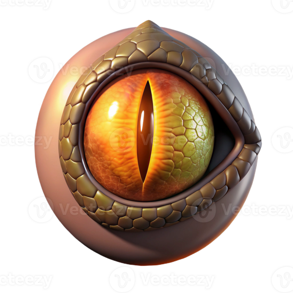 elegant rustic A realistic rendering of a dragon's eye high resolution png