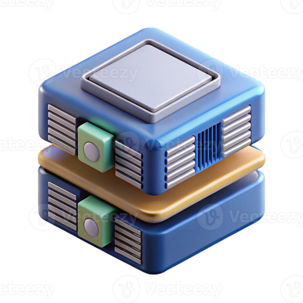 extraordinary vintage Server blade with processors and RAM high resolution png