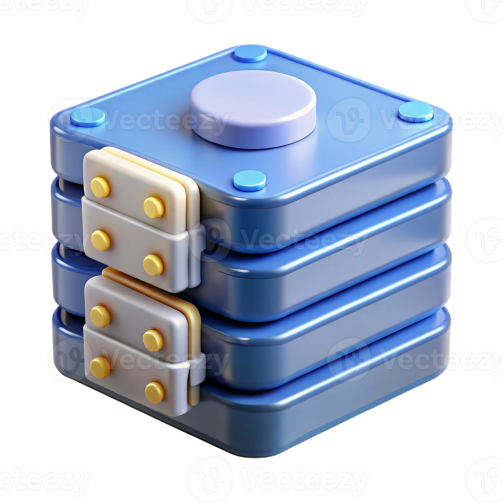 vibrant vintage Data storage hard drive array high resolution png