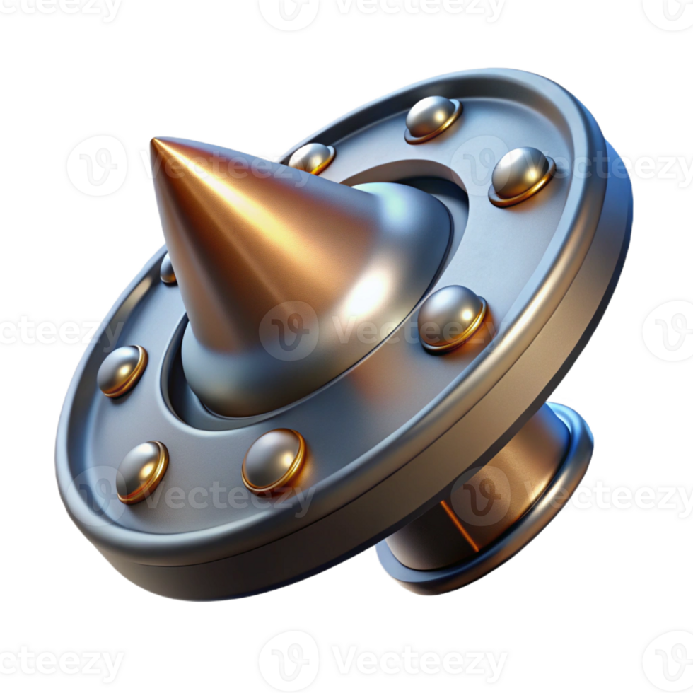 extraordinary vintage Steampunk rivet, large and metallic with visible threading professional png