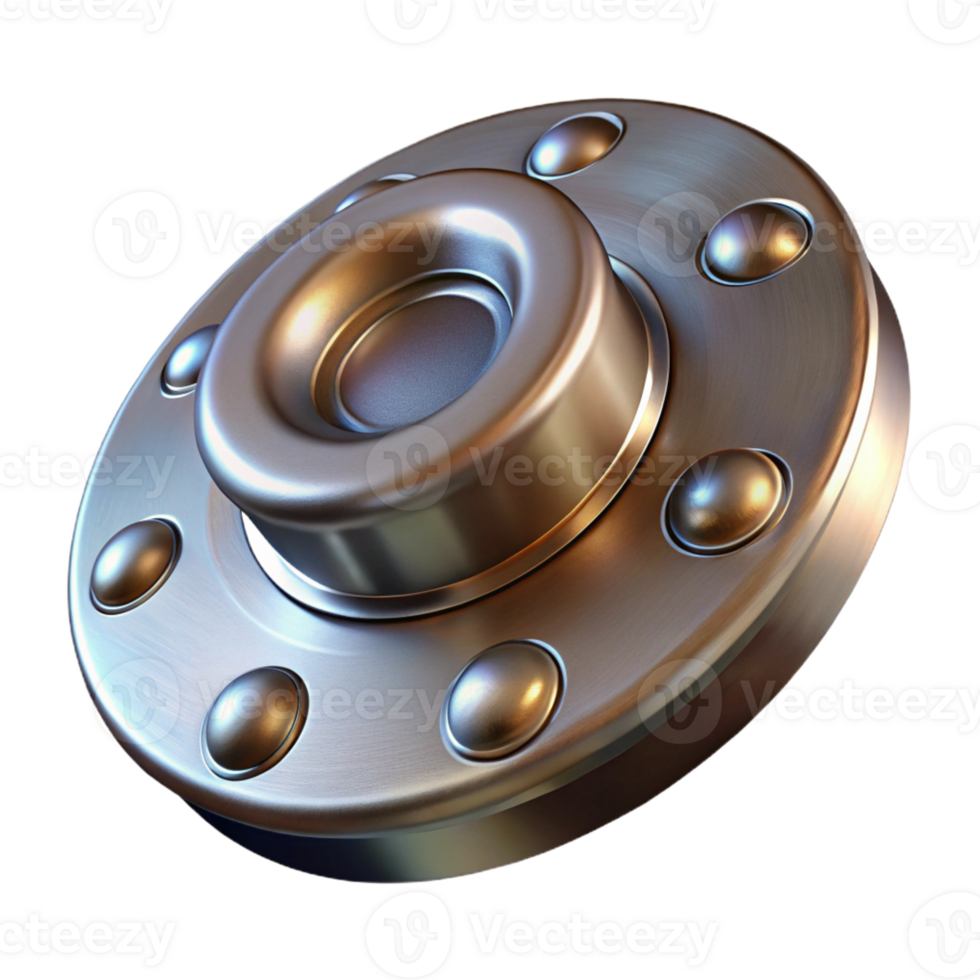 beautiful creative Steampunk rivet, large and metallic with visible threading exclusive png