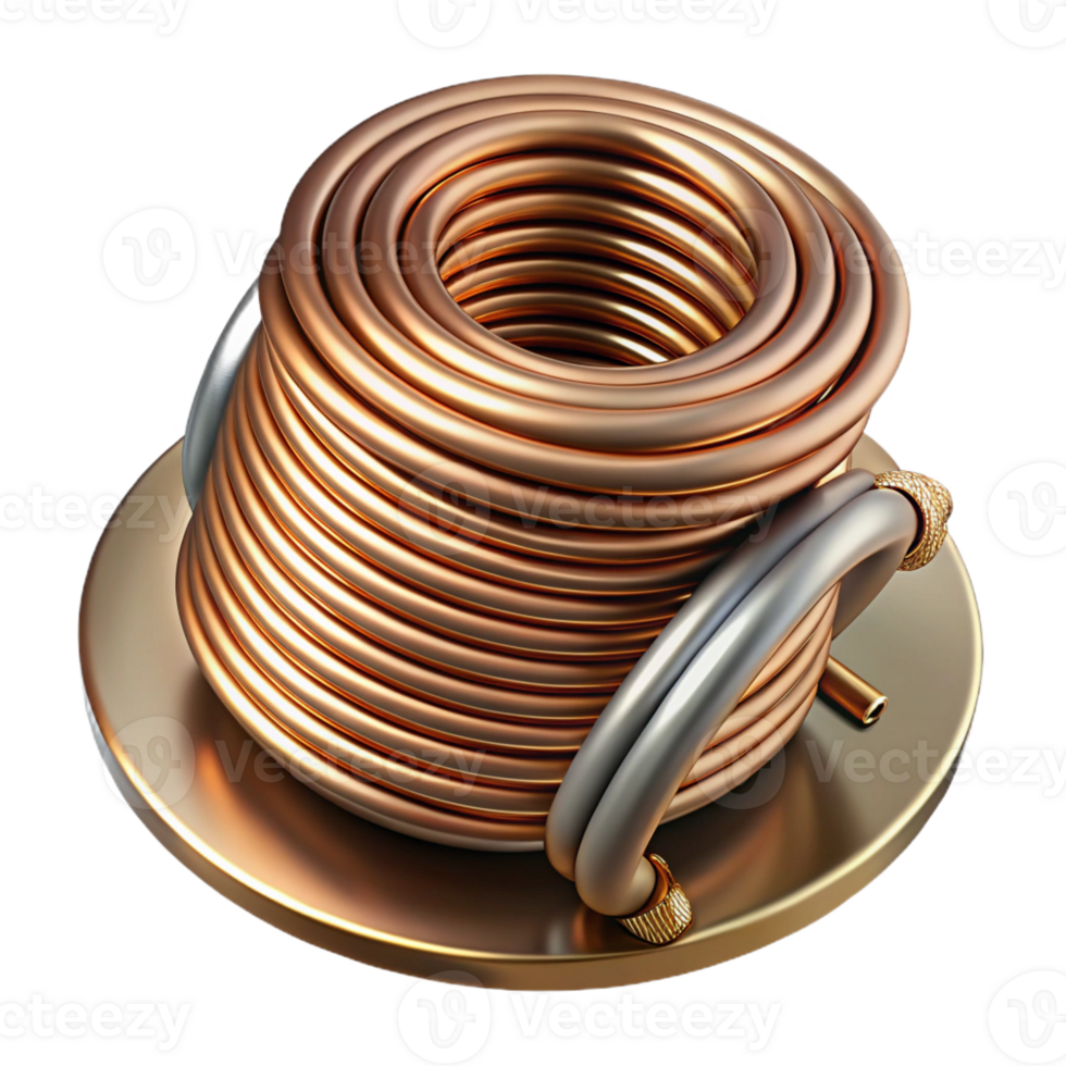 wonderful creative Steampunk wire, coiled and copper with intricate detailing original png