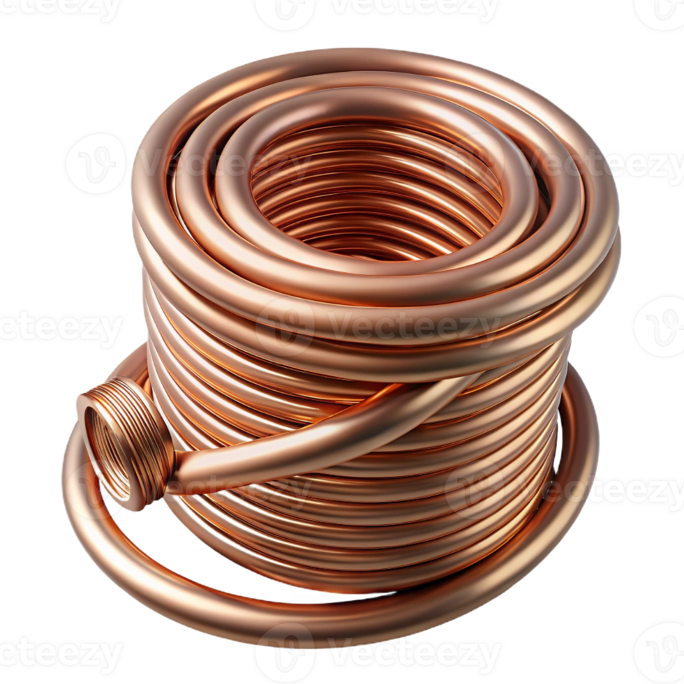 beautiful vintage Steampunk wire, coiled and copper with intricate detailing genuine png