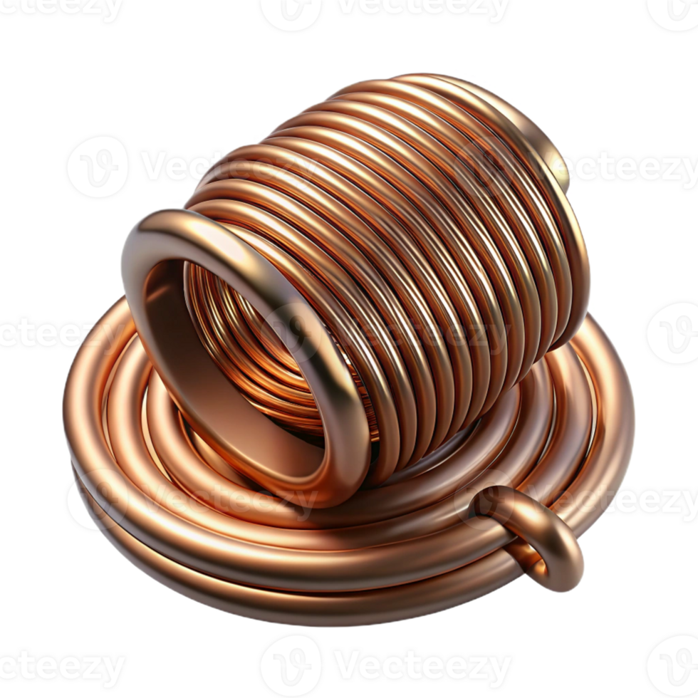 magnificent minimalist Steampunk wire, coiled and copper with intricate detailing genuine png