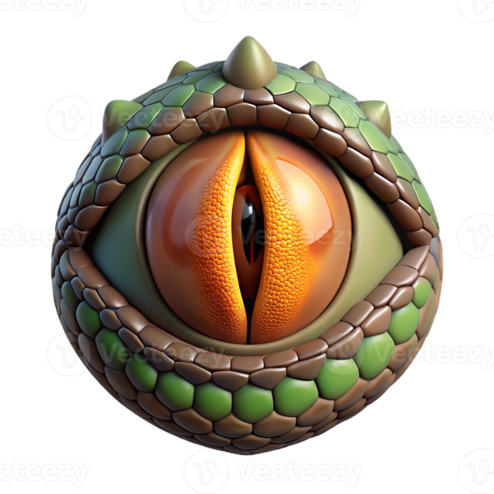 magnificent rustic A fierce dragon eye, reptilian, with a vertical slit pupil high resolution png