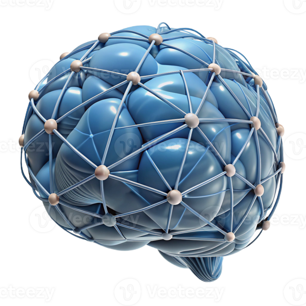 impressive minimalist A brain, human, intricate network professional png