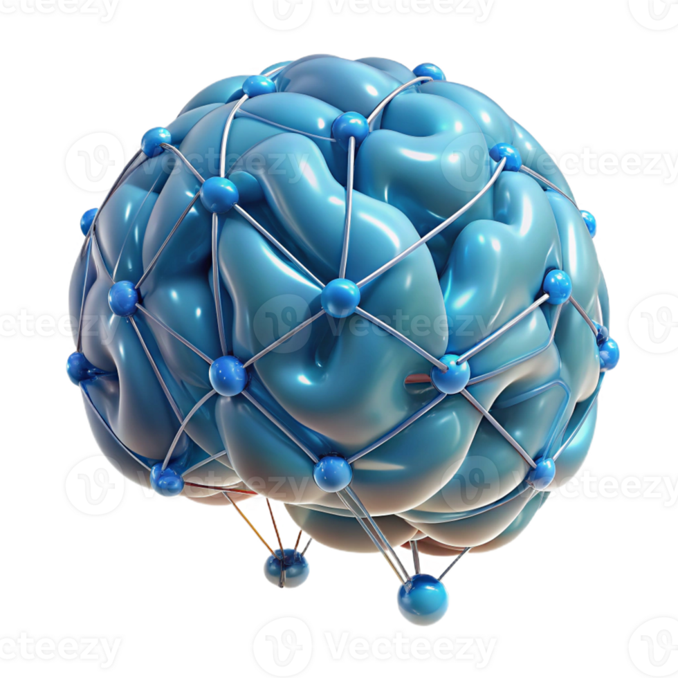 wonderful modern A brain, human, intricate network professional png