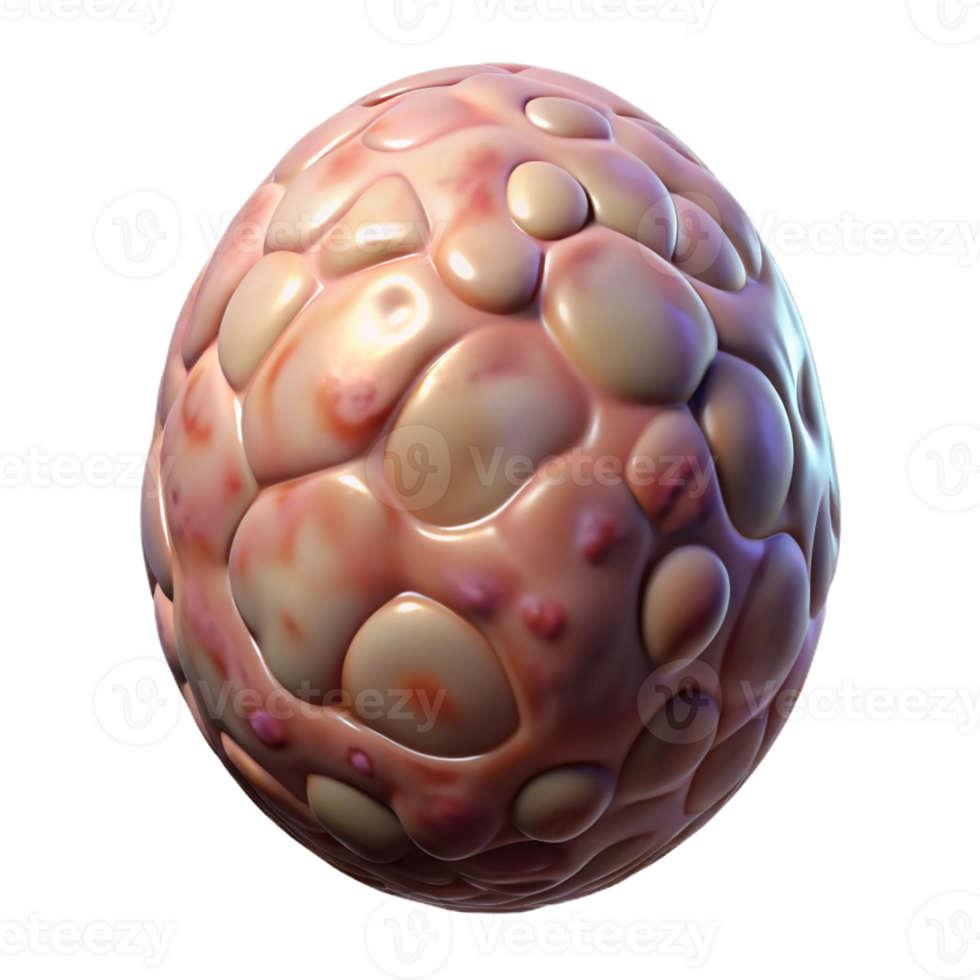 stunning rustic Alien Egg with pulsating veins detailed png