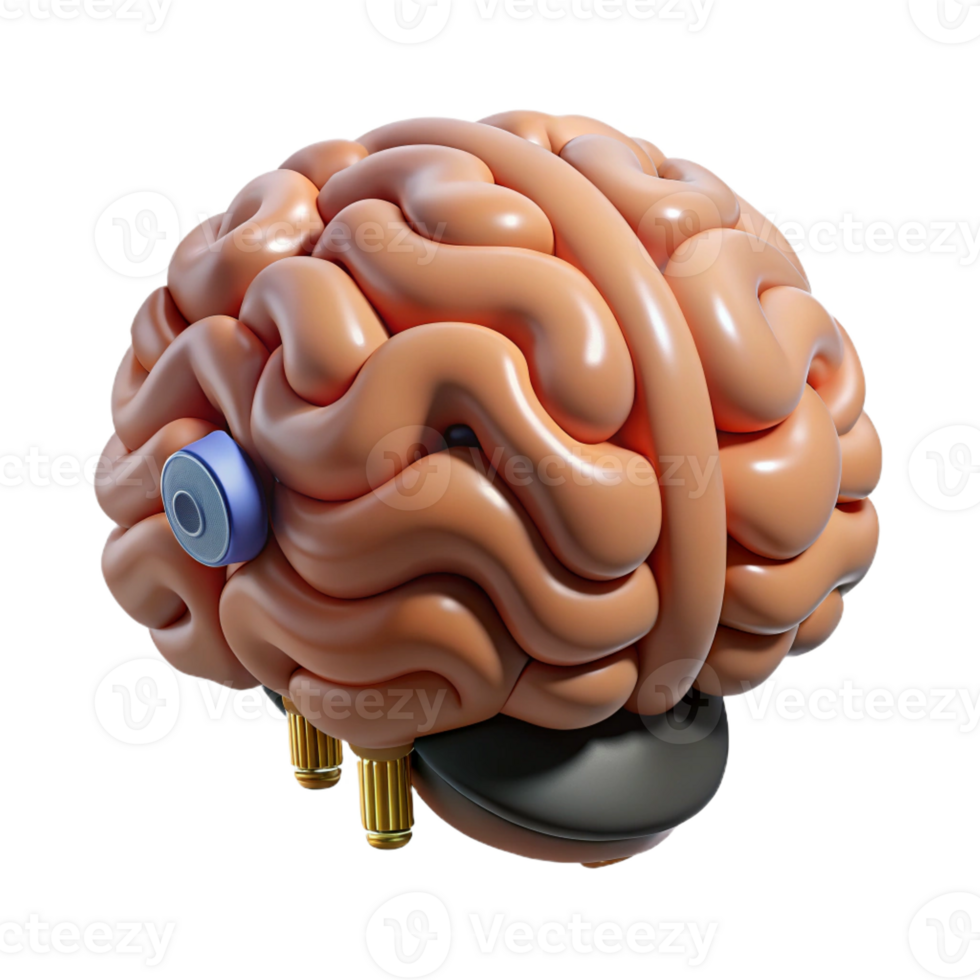 magnificent traditional Cybernetic Brain Implant with enhanced cognitive abilities premium png