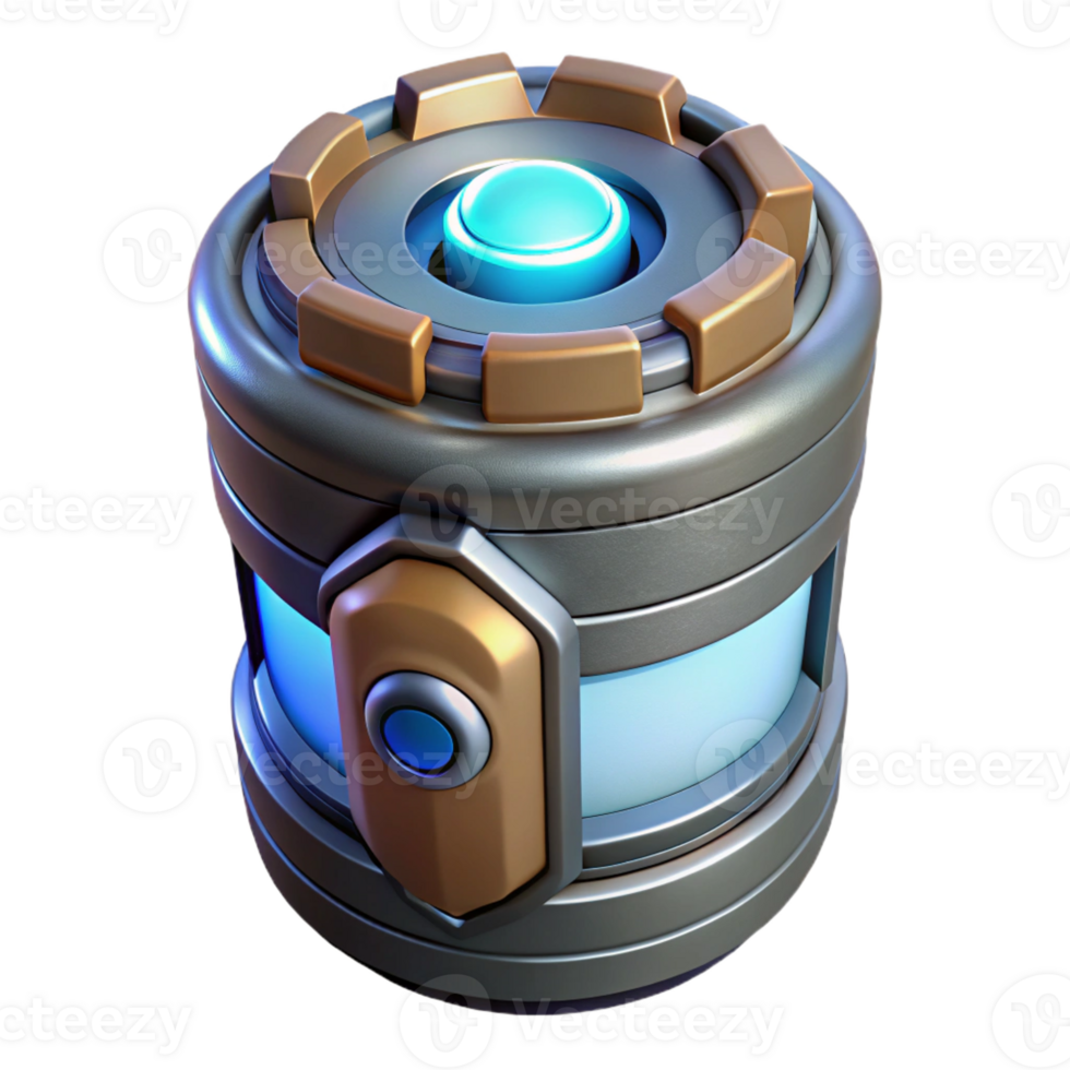 stunning artistic Advanced Power Cell with glowing energy core exclusive png