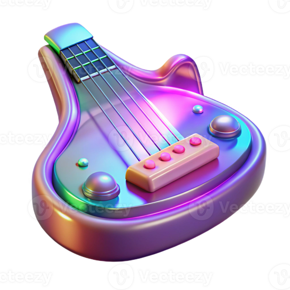 vibrant classic Holographic Musical Instrument with interactive controls professional png