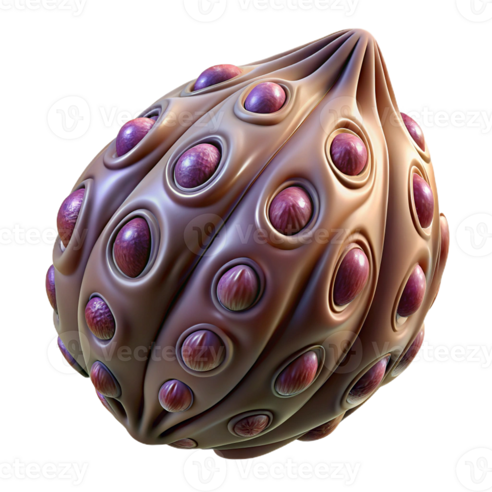 magnificent minimalist Alien Seed Pod with intricate patterns original png