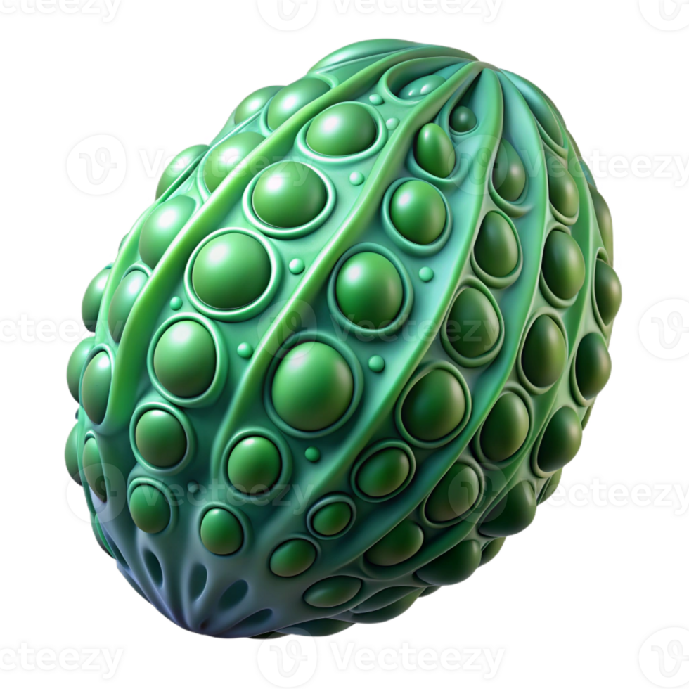 vibrant modern Alien Seed Pod with intricate patterns genuine png