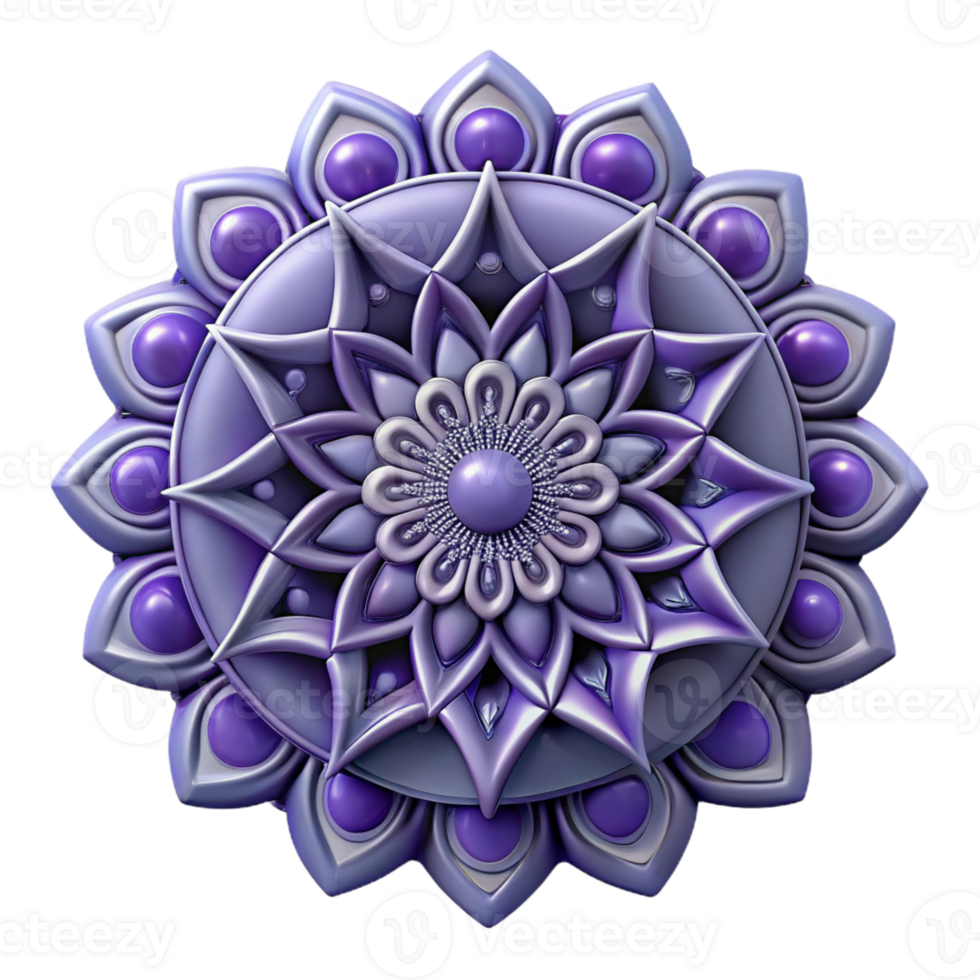 stunning artistic A single, intricate mandala design genuine png