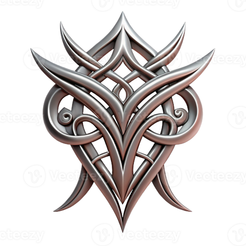extraordinary rustic A single, intricate tribal tattoo design professional png