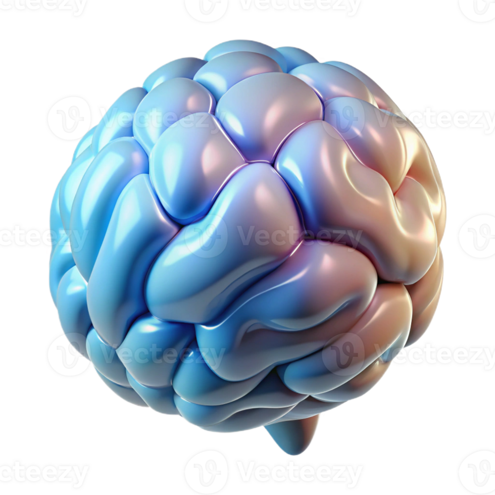 impressive modern An abstract representation of a human brain premium png