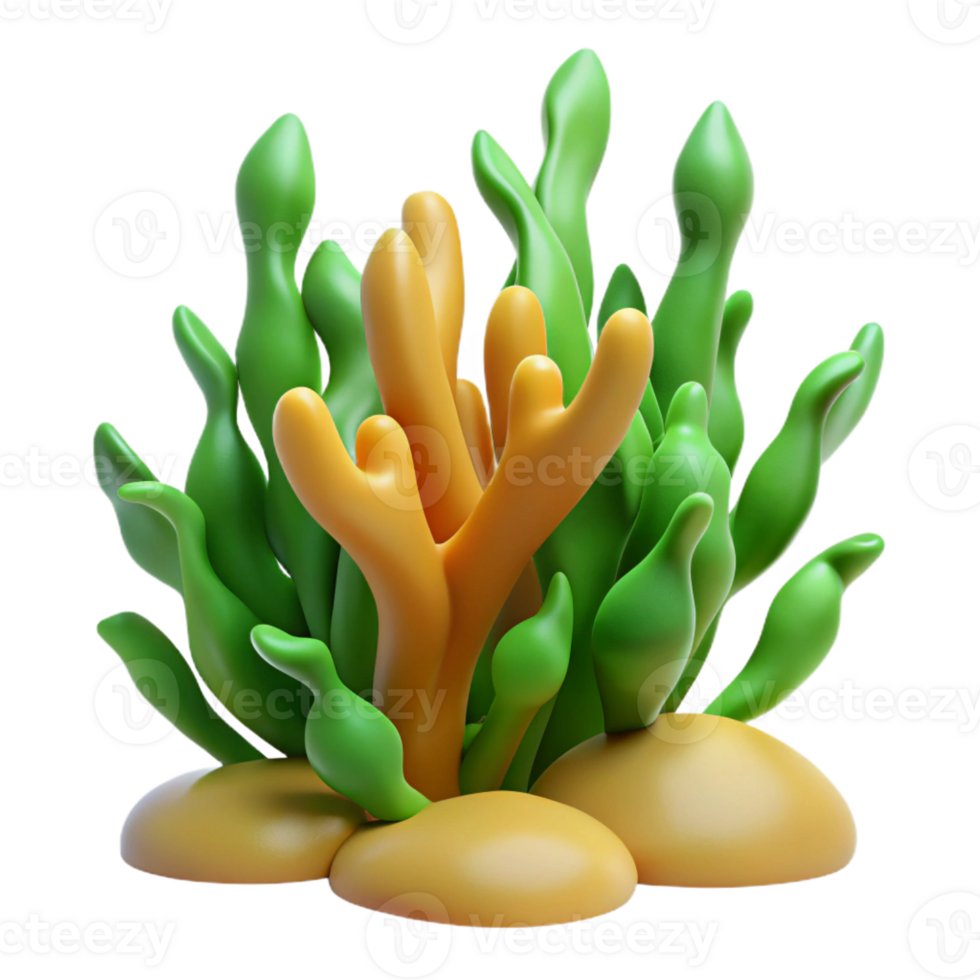 elegant traditional Seaweed, kelp exclusive png