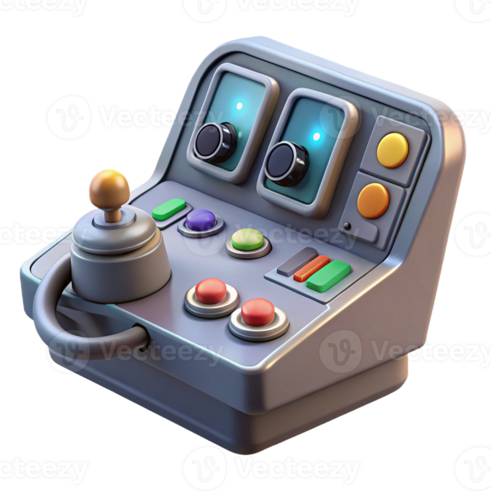 beautiful modern Spaceship cockpit control panel, buttons and levers premium png