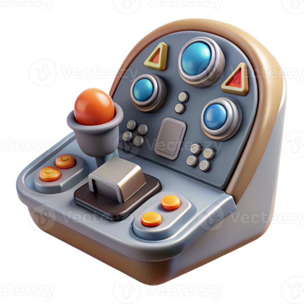 impressive classic Spaceship cockpit control panel, buttons and levers professional png