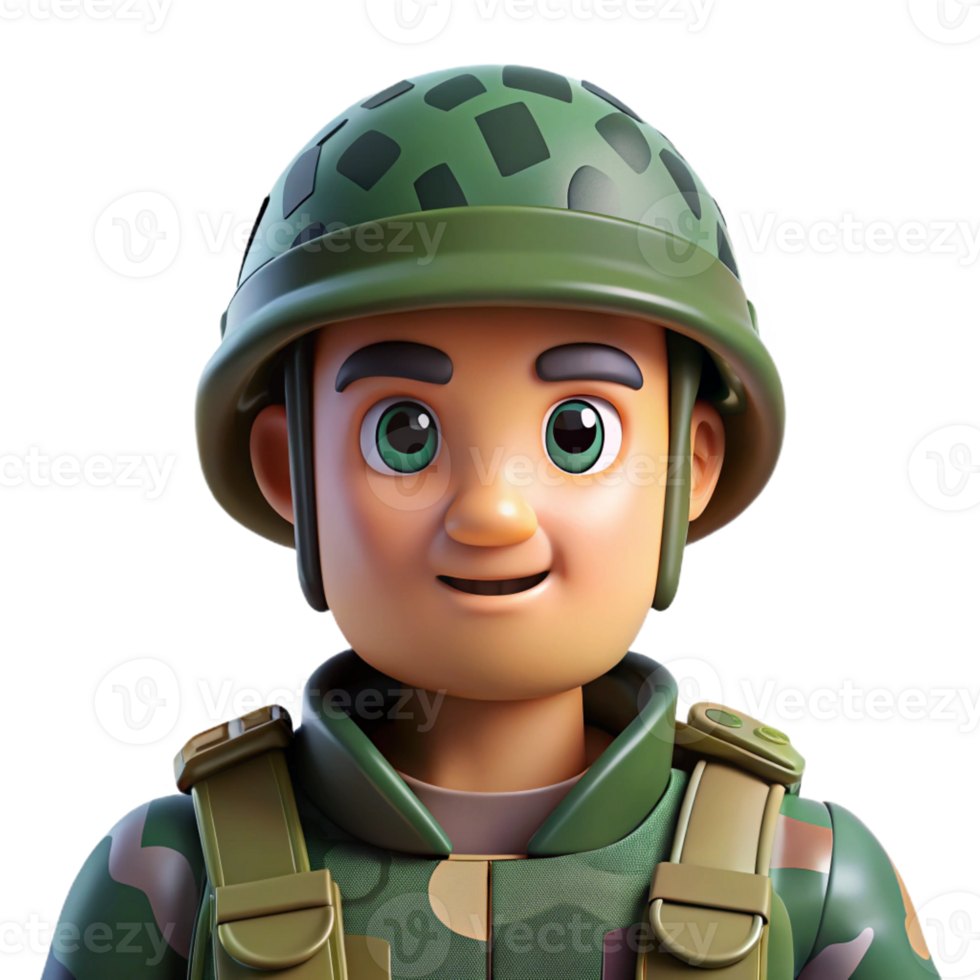 serene rustic Determined military soldier in camouflage, detailed png
