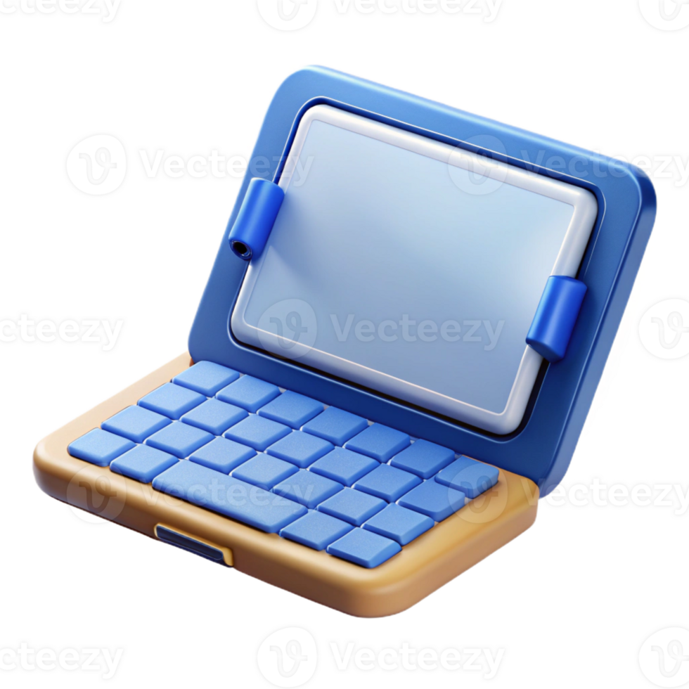 stunning artistic Tablet computer with keyboard case high resolution png