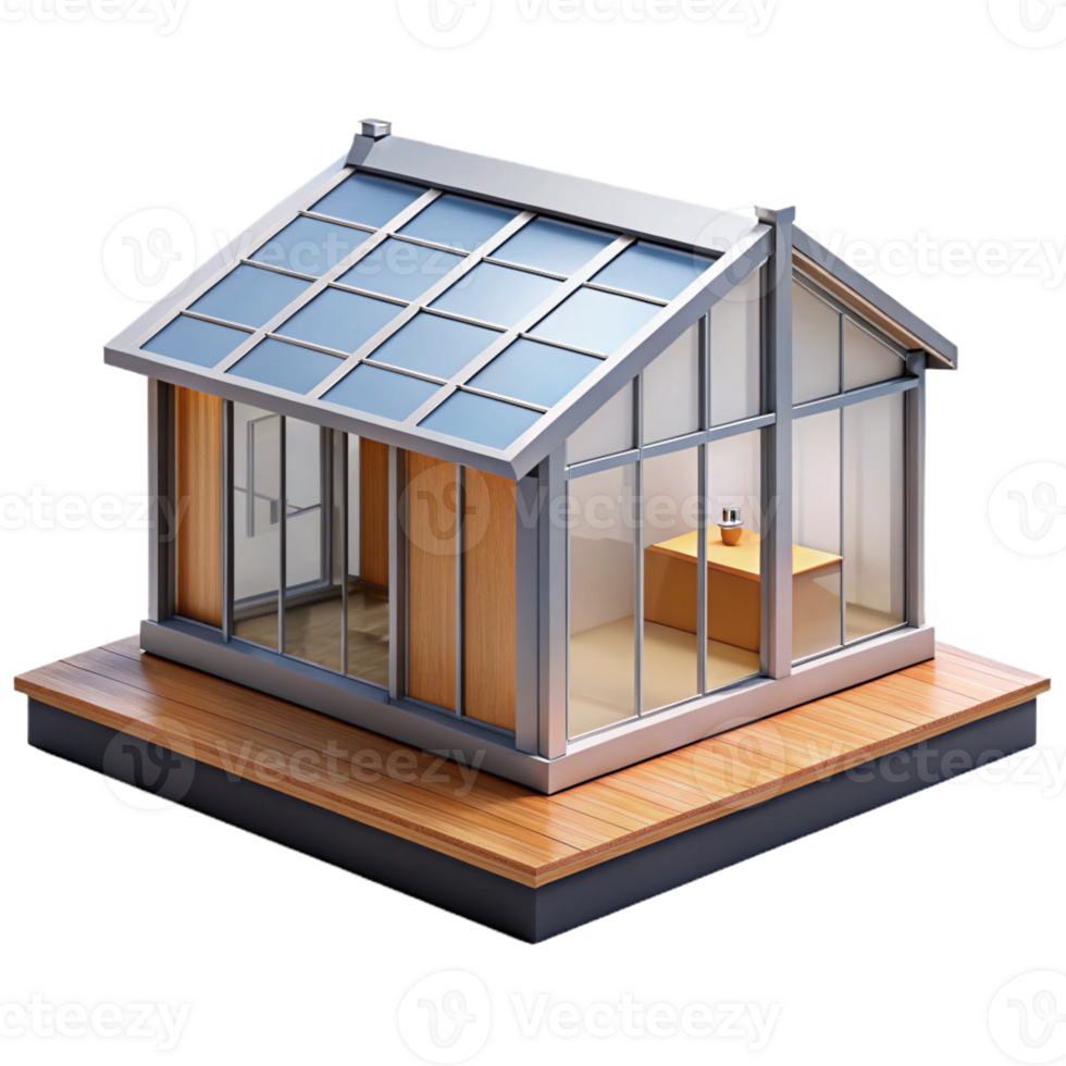 dramatic classic Prefabricated house module, professional png