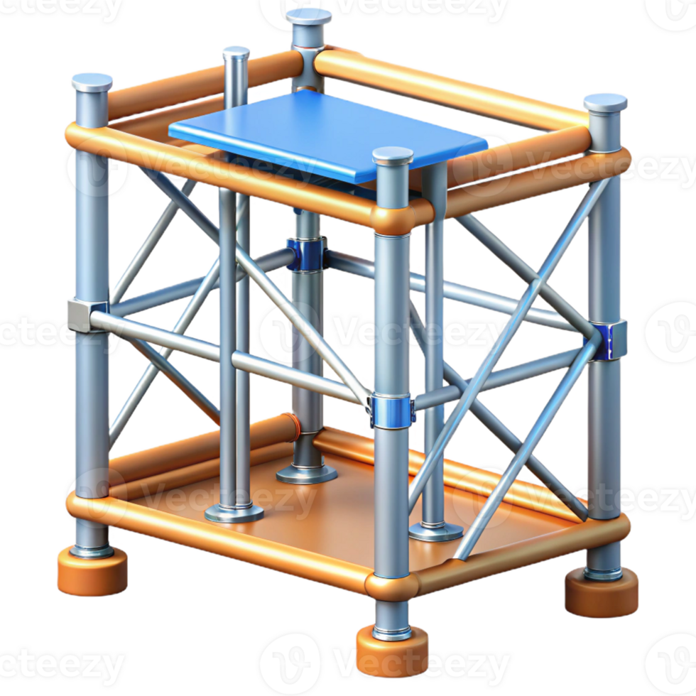 impressive abstract Scaffolding section, authentic png