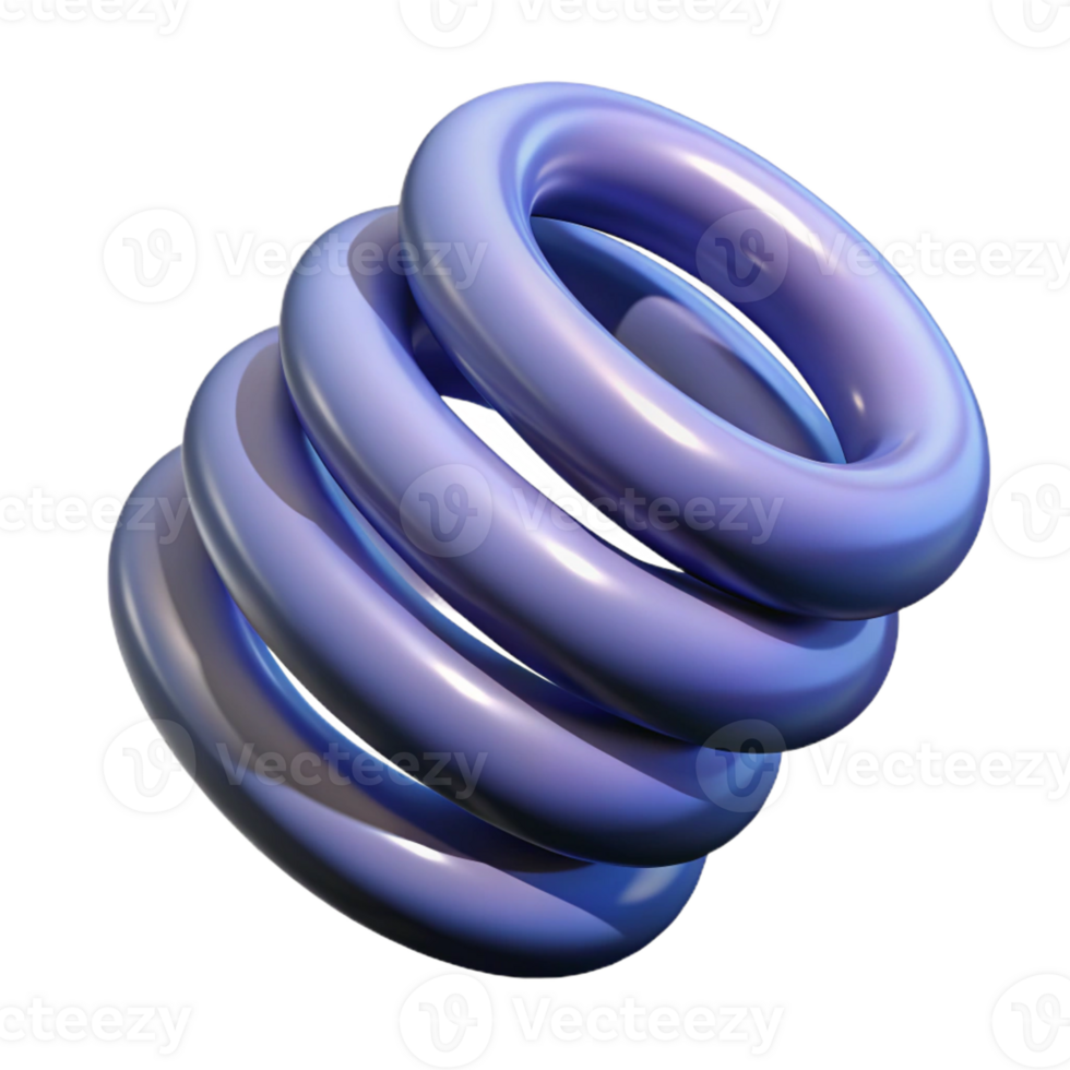 beautiful abstract A spring, coiled and tight, professional png