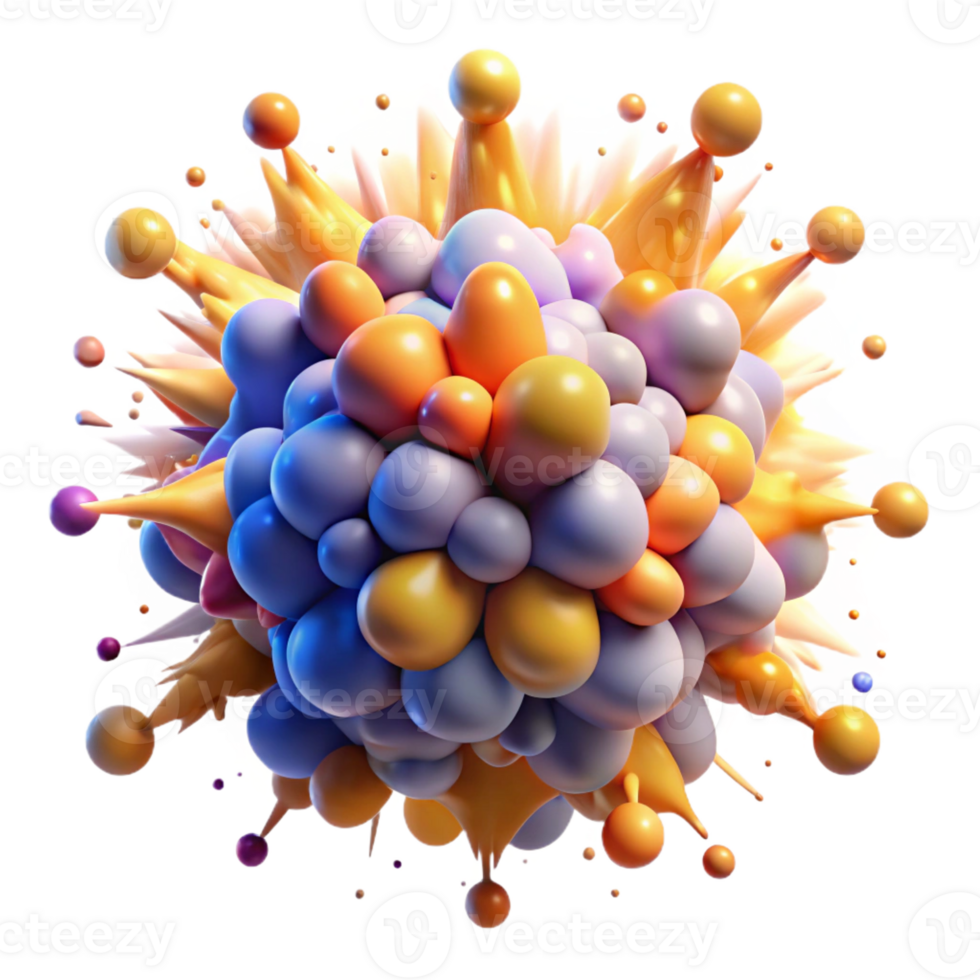 dramatic creative A dynamic, abstract explosion of particles detailed png