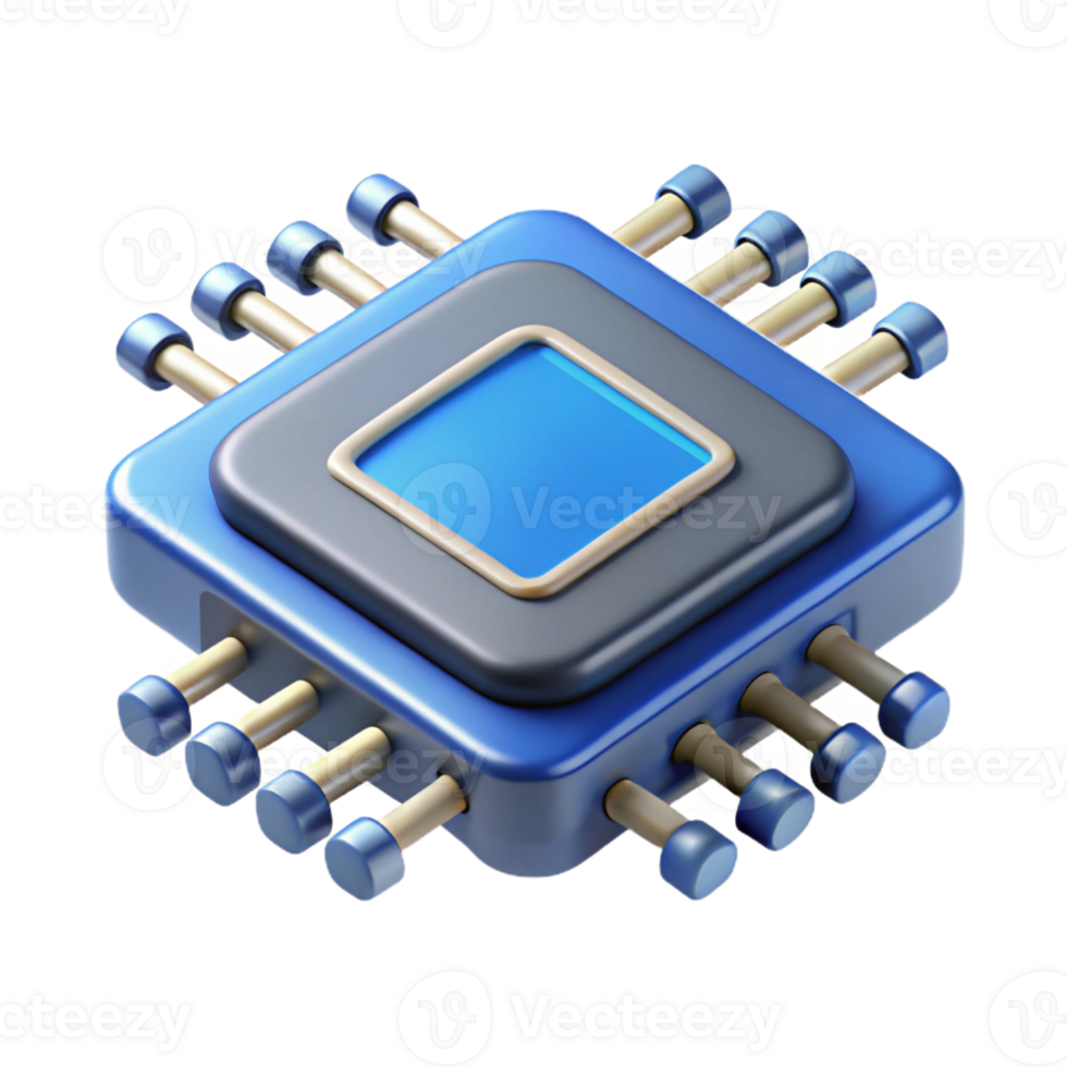 stunning creative A microchip with intricate circuitry professional png