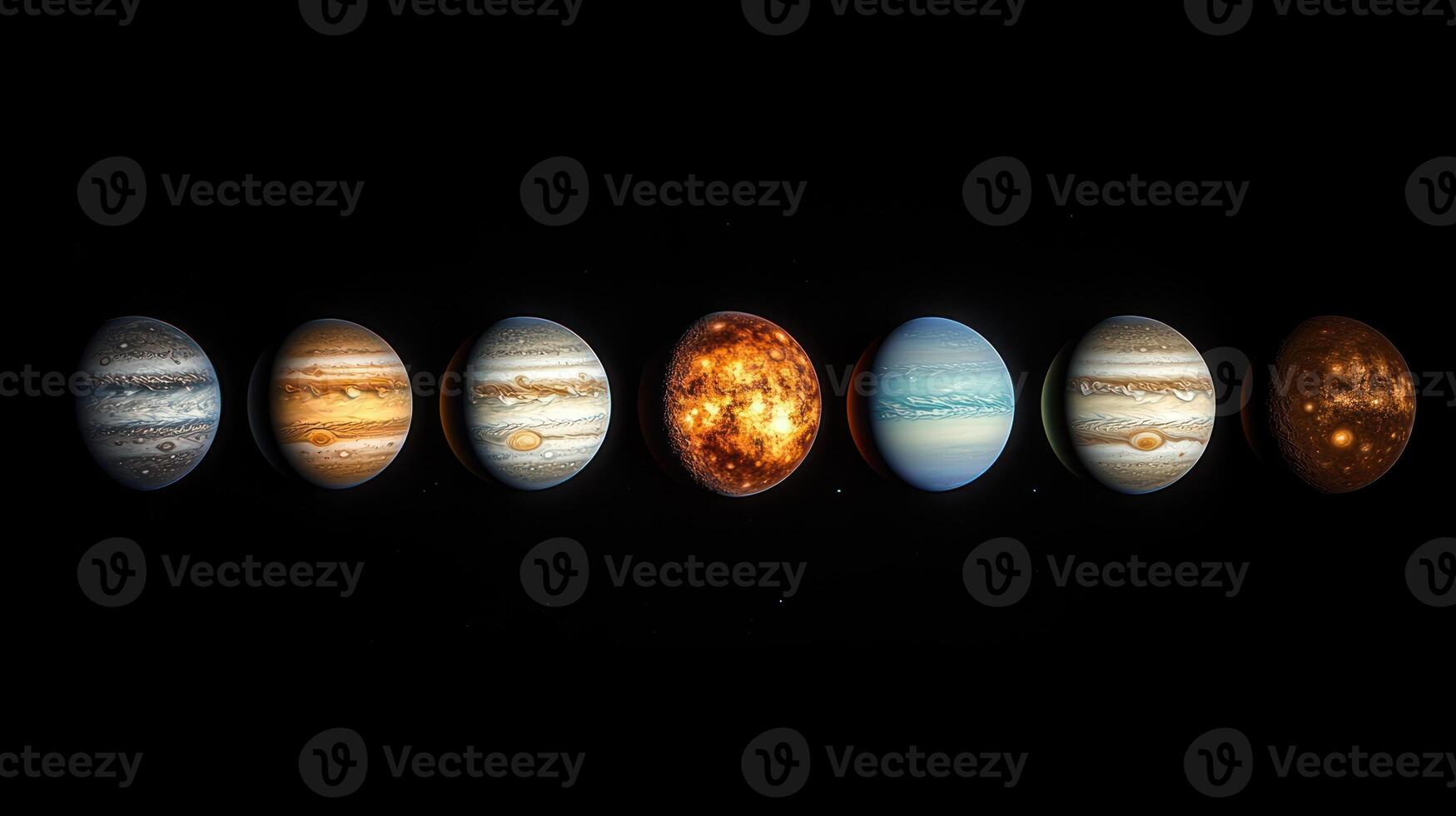 A Stunning Visual Representation of the Gas Giants in Our Solar System photo