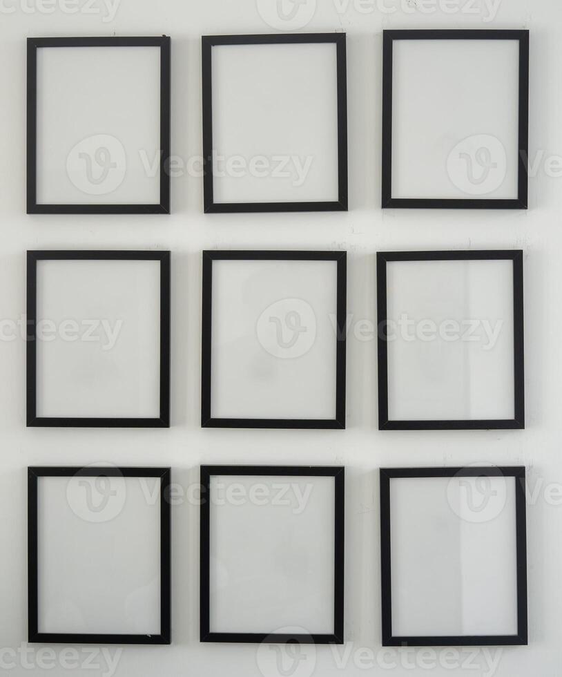 blank Frame layout on the wall for mockup photo