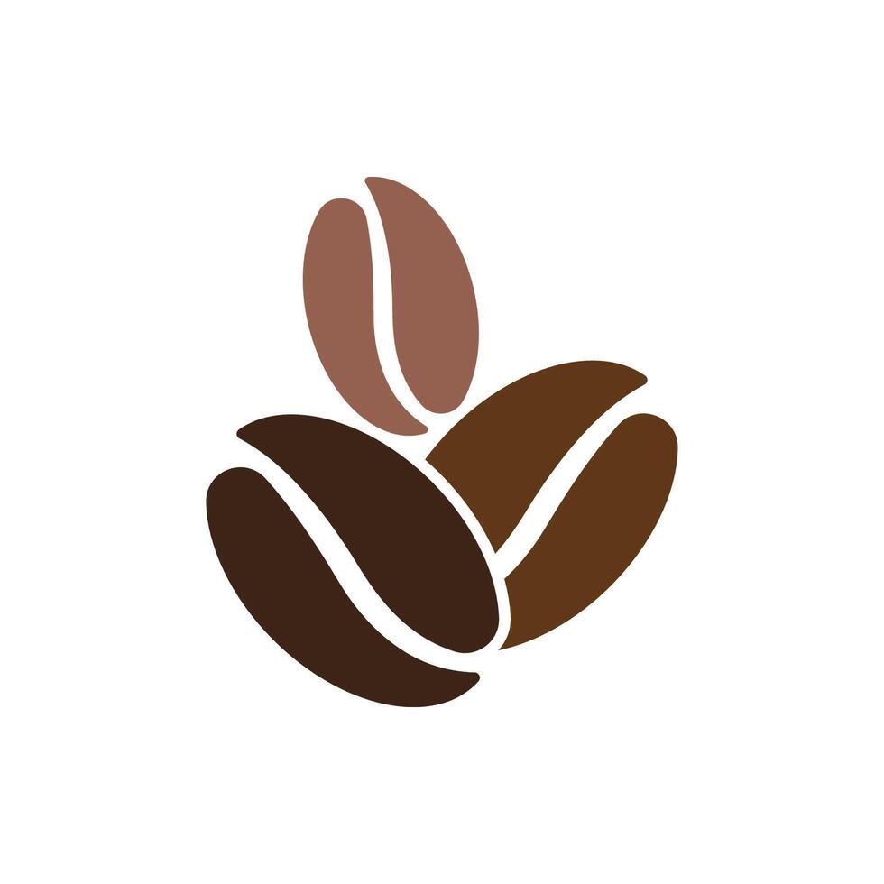 coffee beans icon symbol flat vector