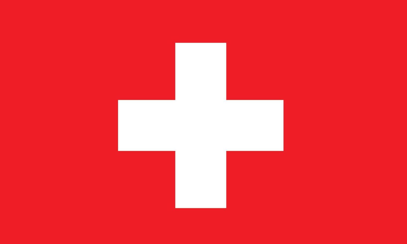 We Switzerland flag icon. Switzerland National Flag design. simple flat design. clipart or icon vector