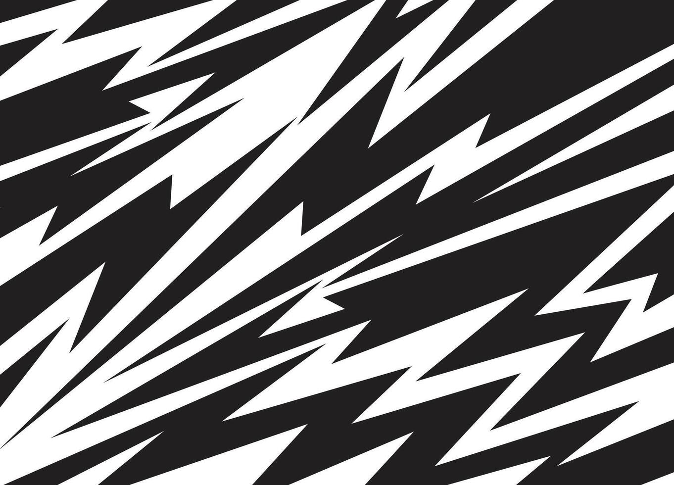 Abstract black and white background with various sharp arrow pattern vector
