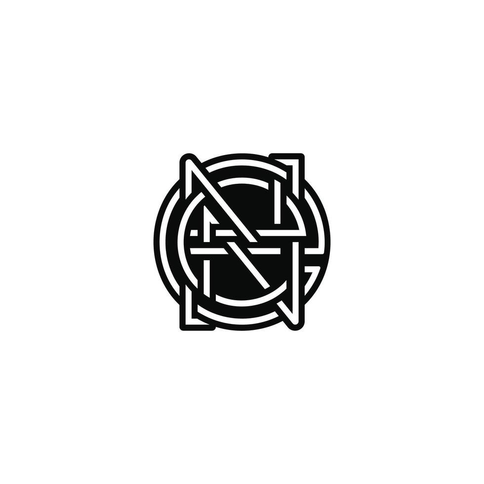 Sophisticated EN NE Initial Logo for a Professional Appeal vector