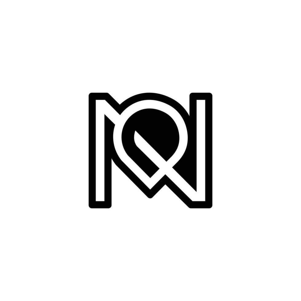 EN NE Location Artistic and Modern Logo for Innovative Brands vector