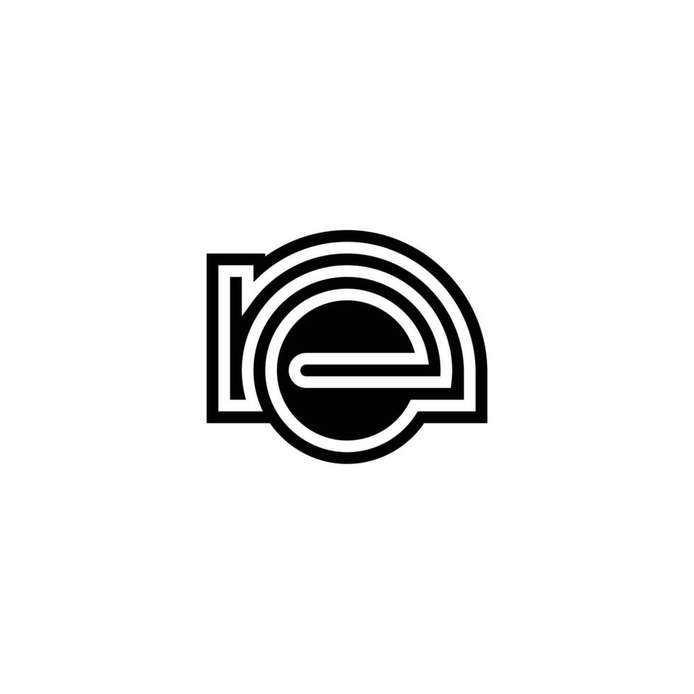 EN NE Modern Logo with a Sleek Icon Design vector