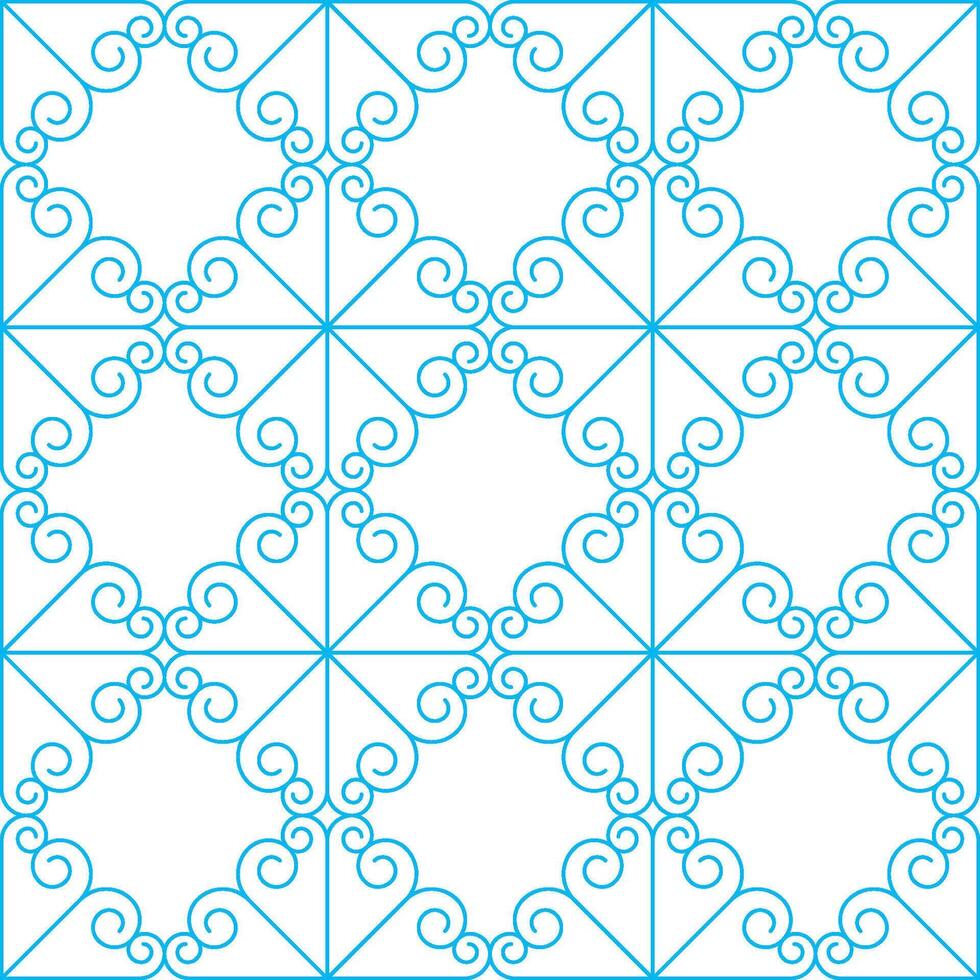 vintage square ornamental floral pattern vector