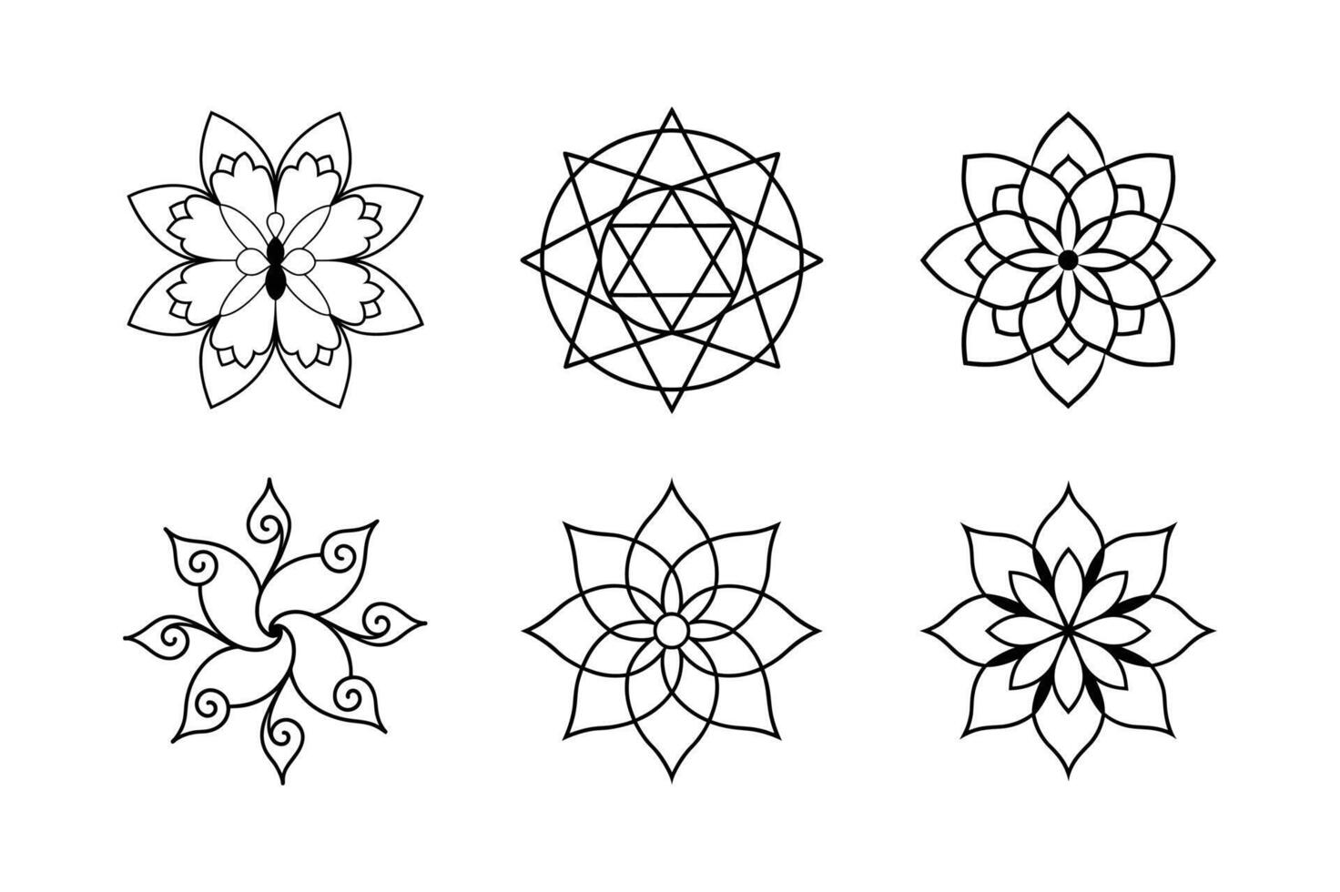 Mandala Pattern Designs vector