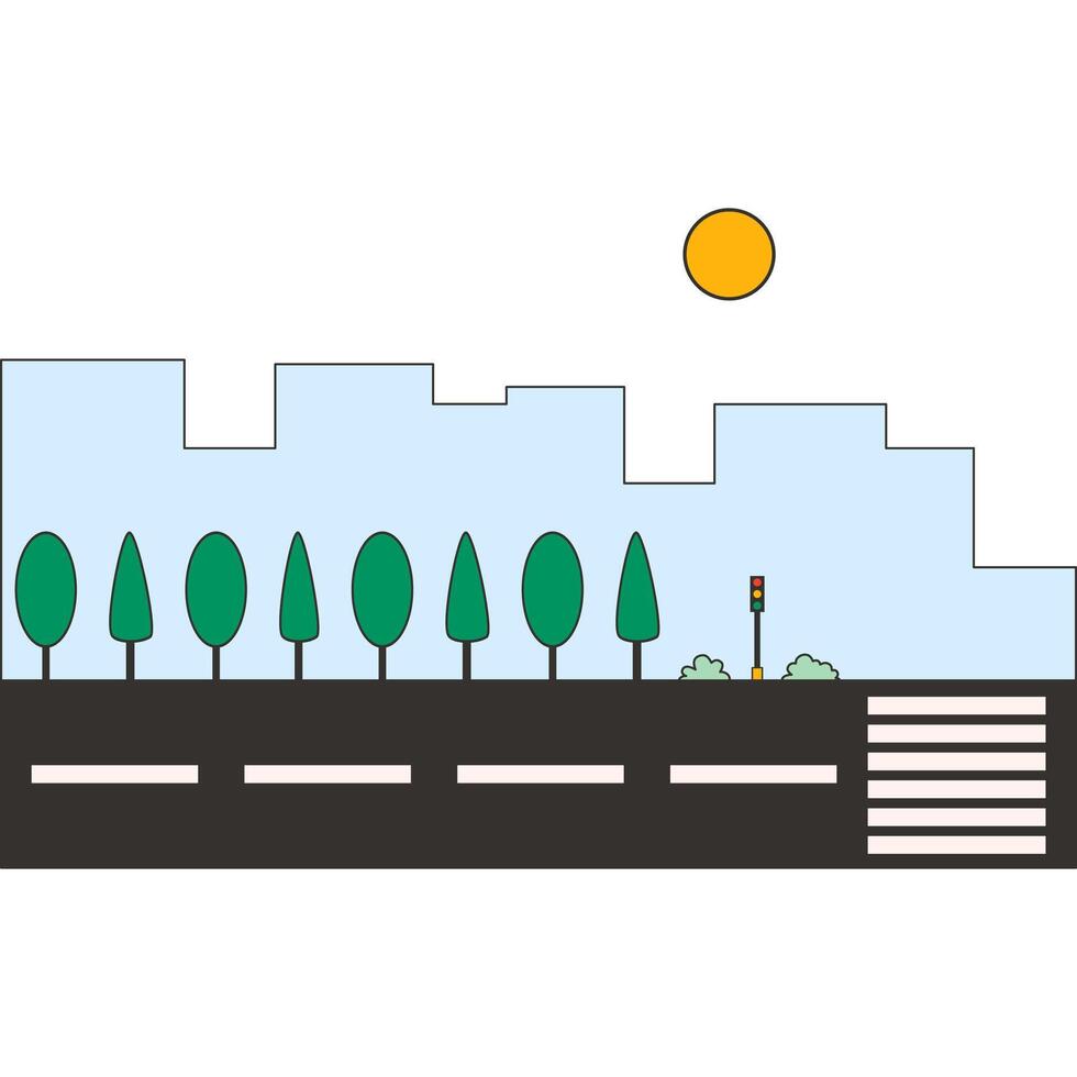 Cartoon Highway Illustration vector