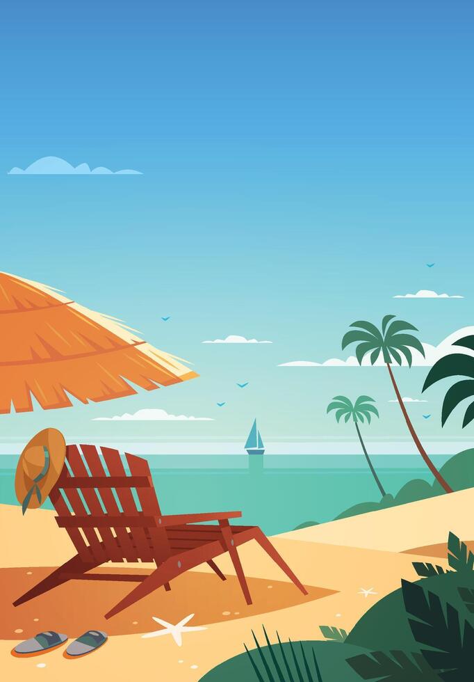 hawaiian summer background vector