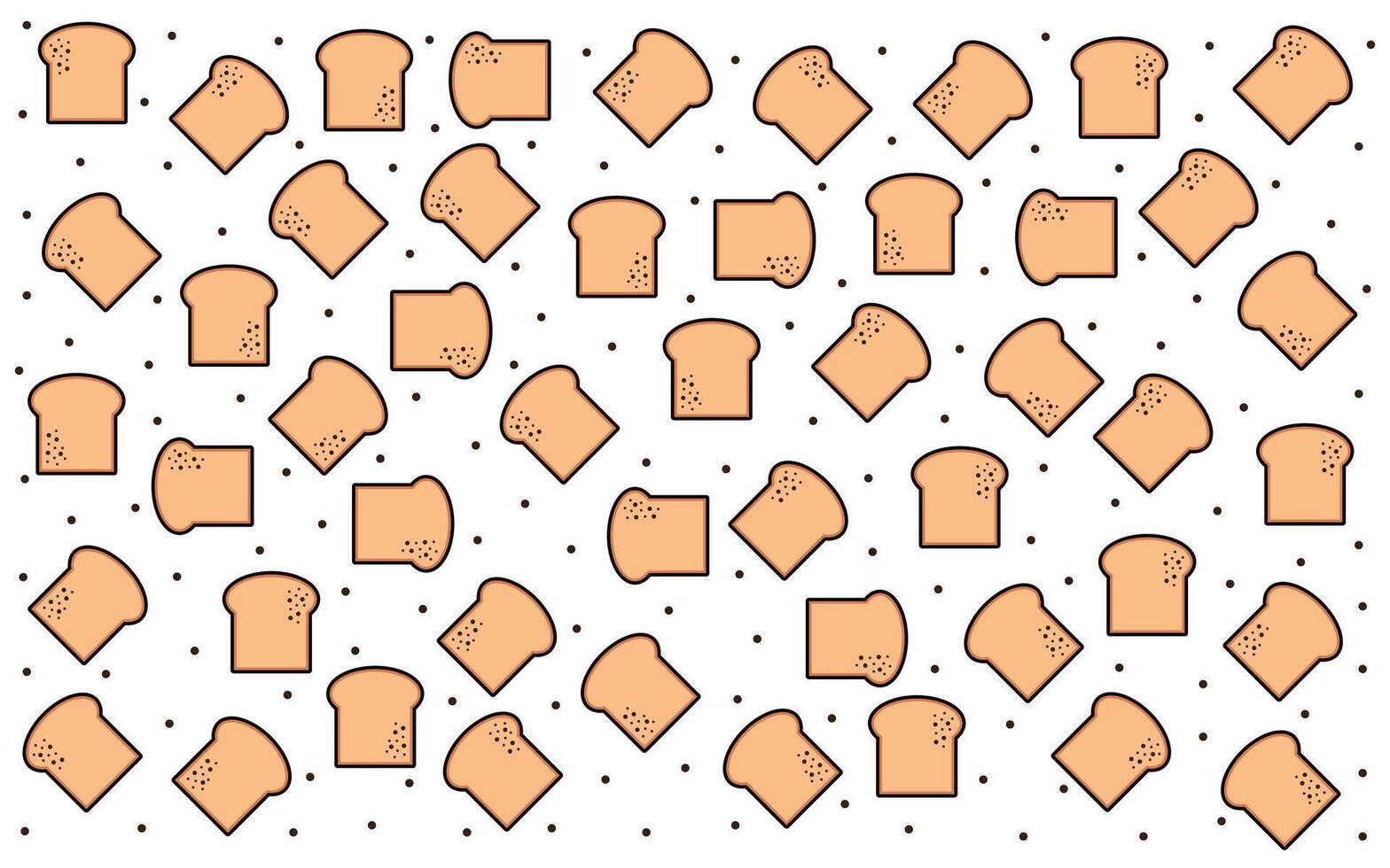 Abstract toast pattern. Wallpaper decoration. vector