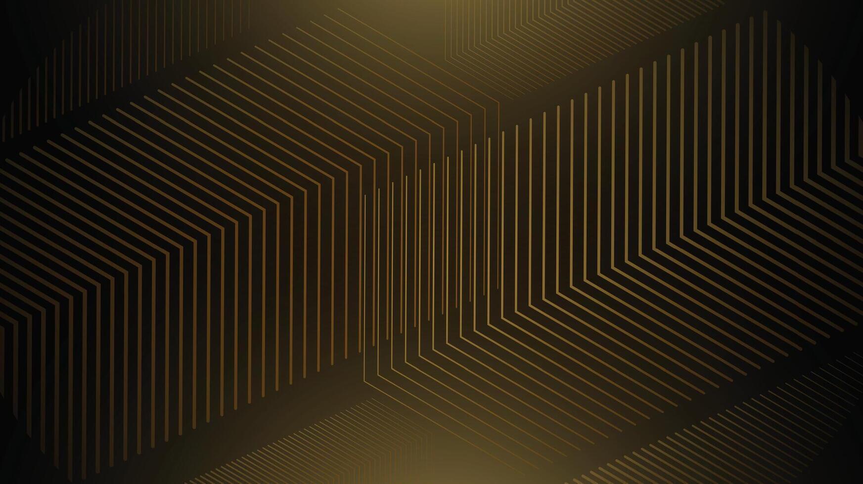 Black and Gold background abstract geometric shapes luxury design wallpaper.Realistic layer elegant futuristic glossy light vector