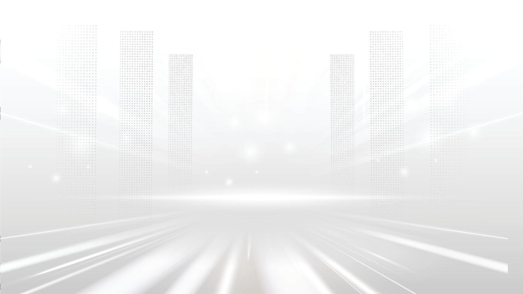 Abstract technology white gray background Hi-tech communication concept, technology, digital business, innovation, science fiction scene copy-space. vector