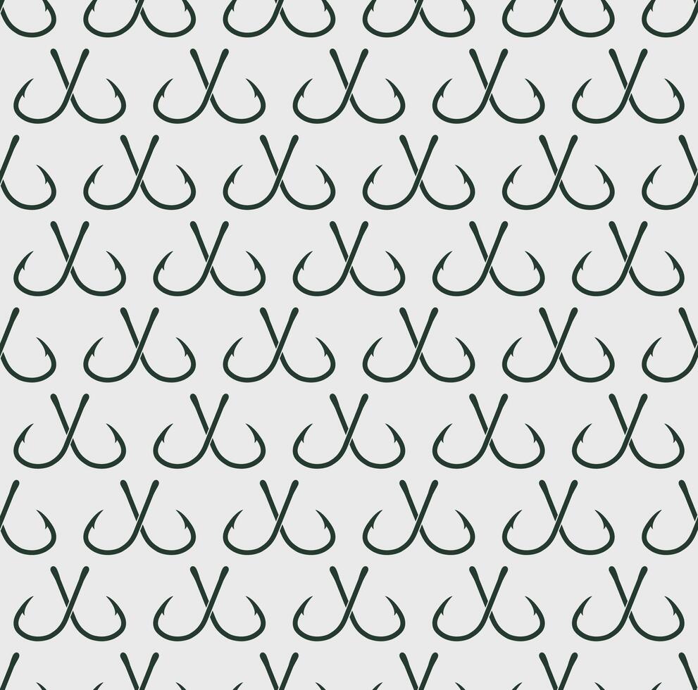 fishing hook background fishing theme seamless pattern vector