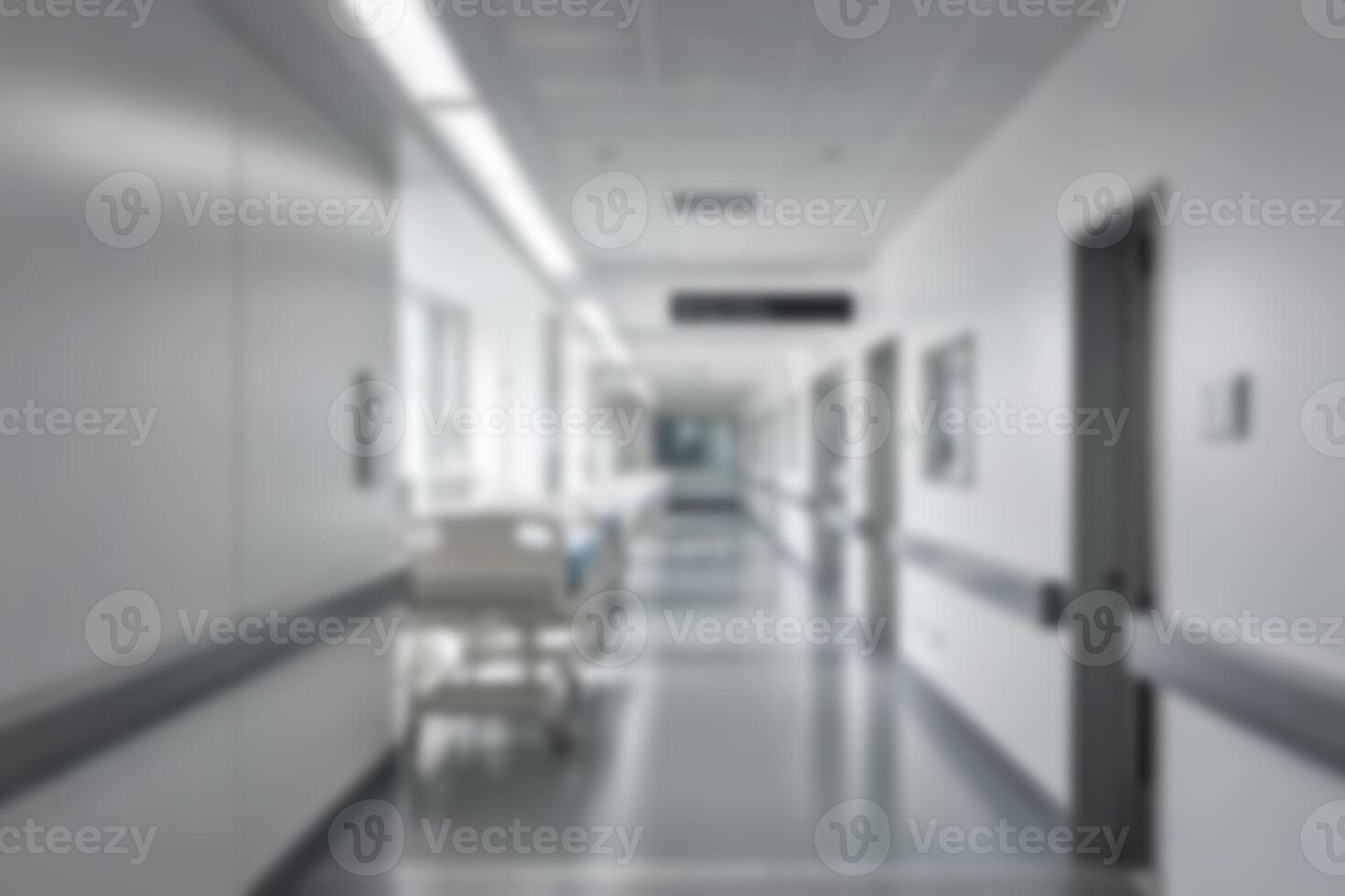 Soft Focused Medical Corridor Creating a Professional Atmosphere photo